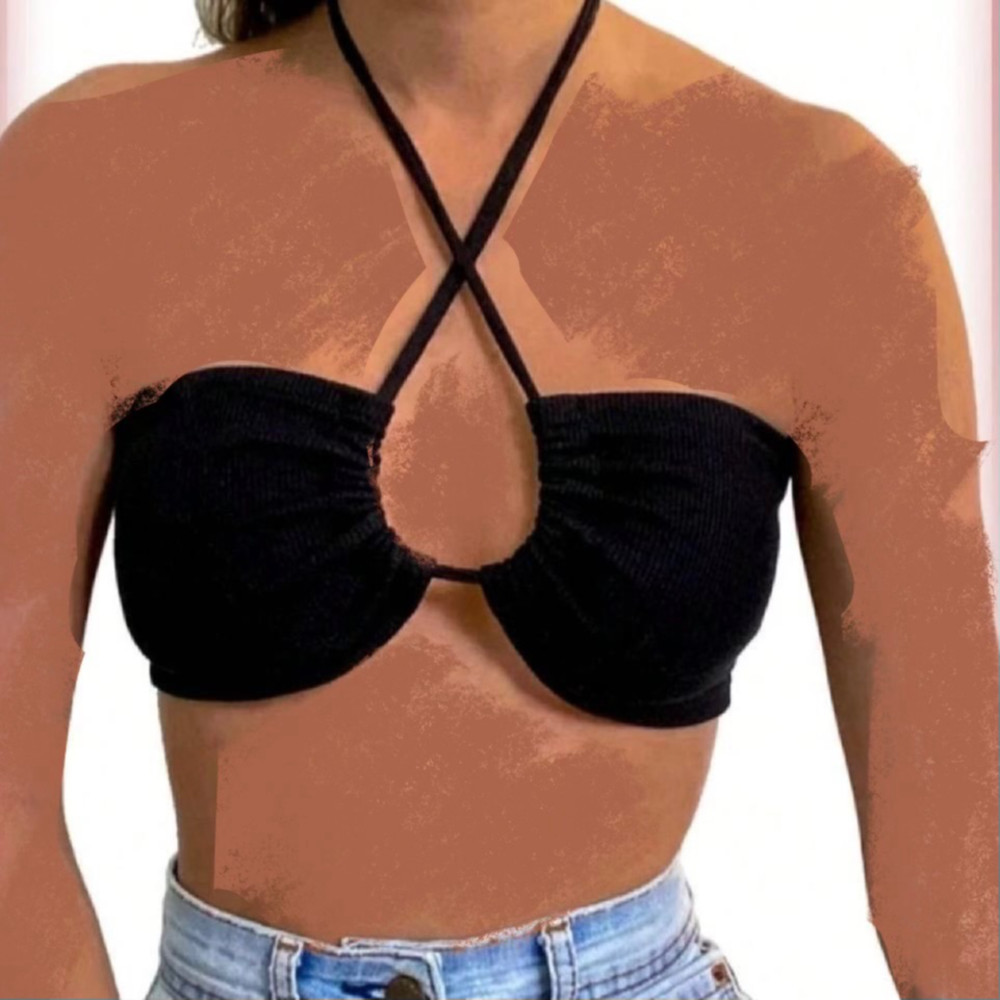 دکلته بندی کبریتی نخ پنبه زنانه