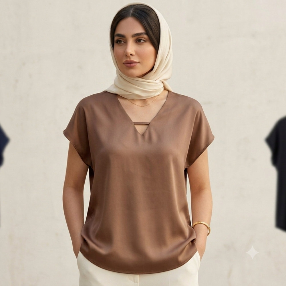 تاپ الیزه یقه پل زنانه