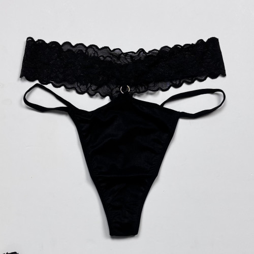 شورت لامبادا بندی مشکی زنانه - خاص و زیبا