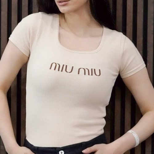 بادی کبریتی آستین کوتاه miu miu دخترانه