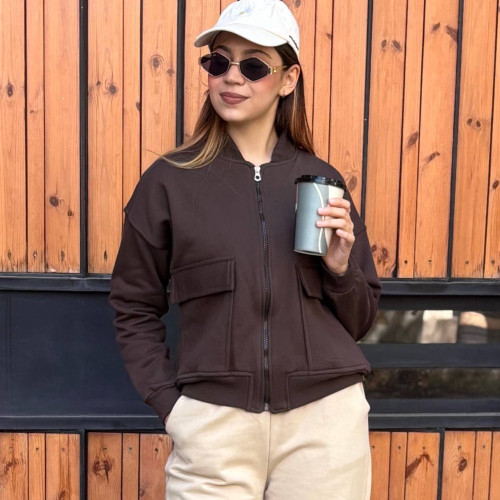 دورس سوئیشرتی سه نخ داخل کرک دخترانه