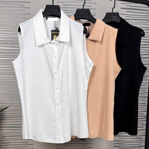 تاپ یقه دار کرپ حریر الیزه زنانه