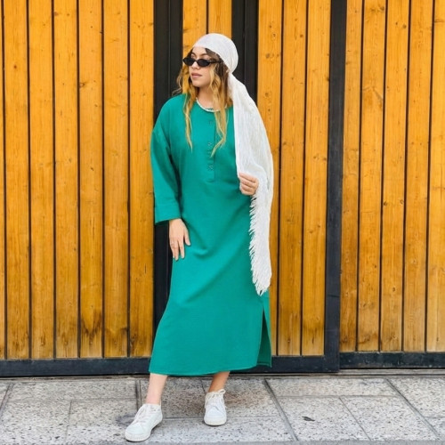 کفتان پارچه پفکی زنانه