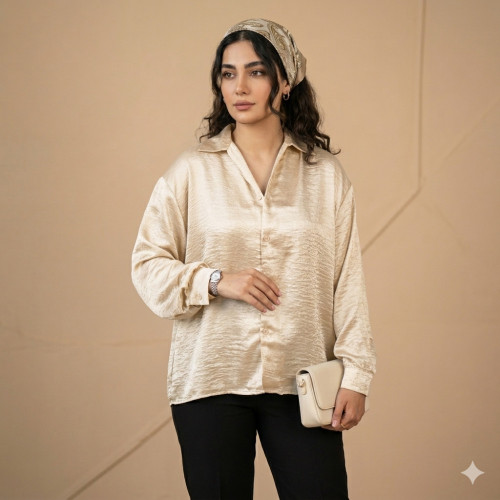 شومیز پارچه کوپرا ابریشمی زنانه