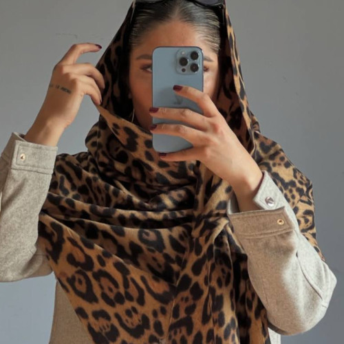 شال موهر بیگ پلنگی زنانه