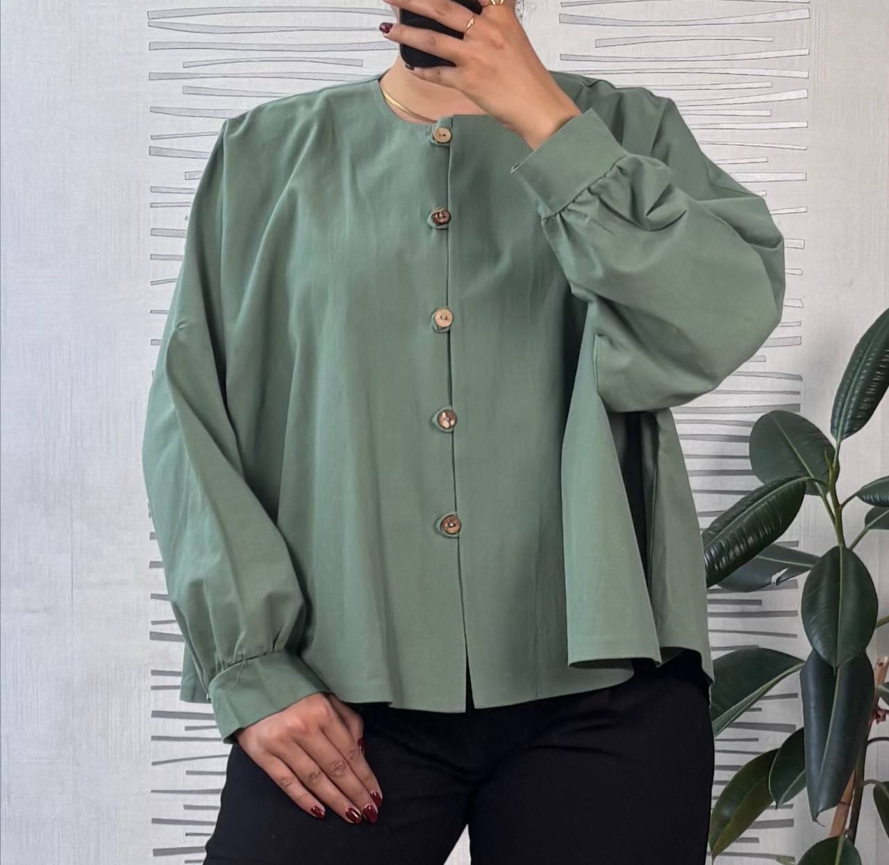 شومیز لینن عروسکی دخترانه