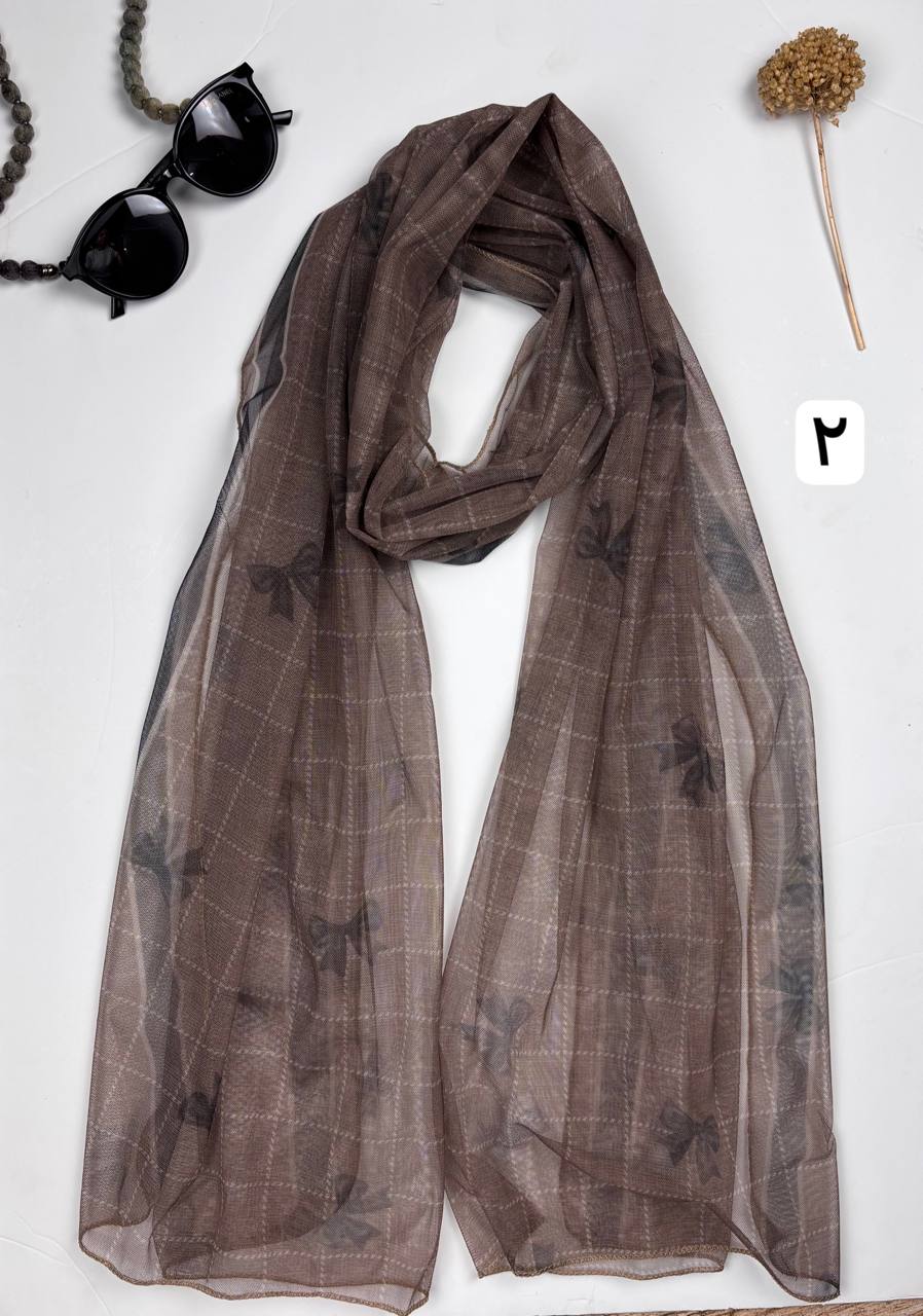 شال توری طرحدار زنانه