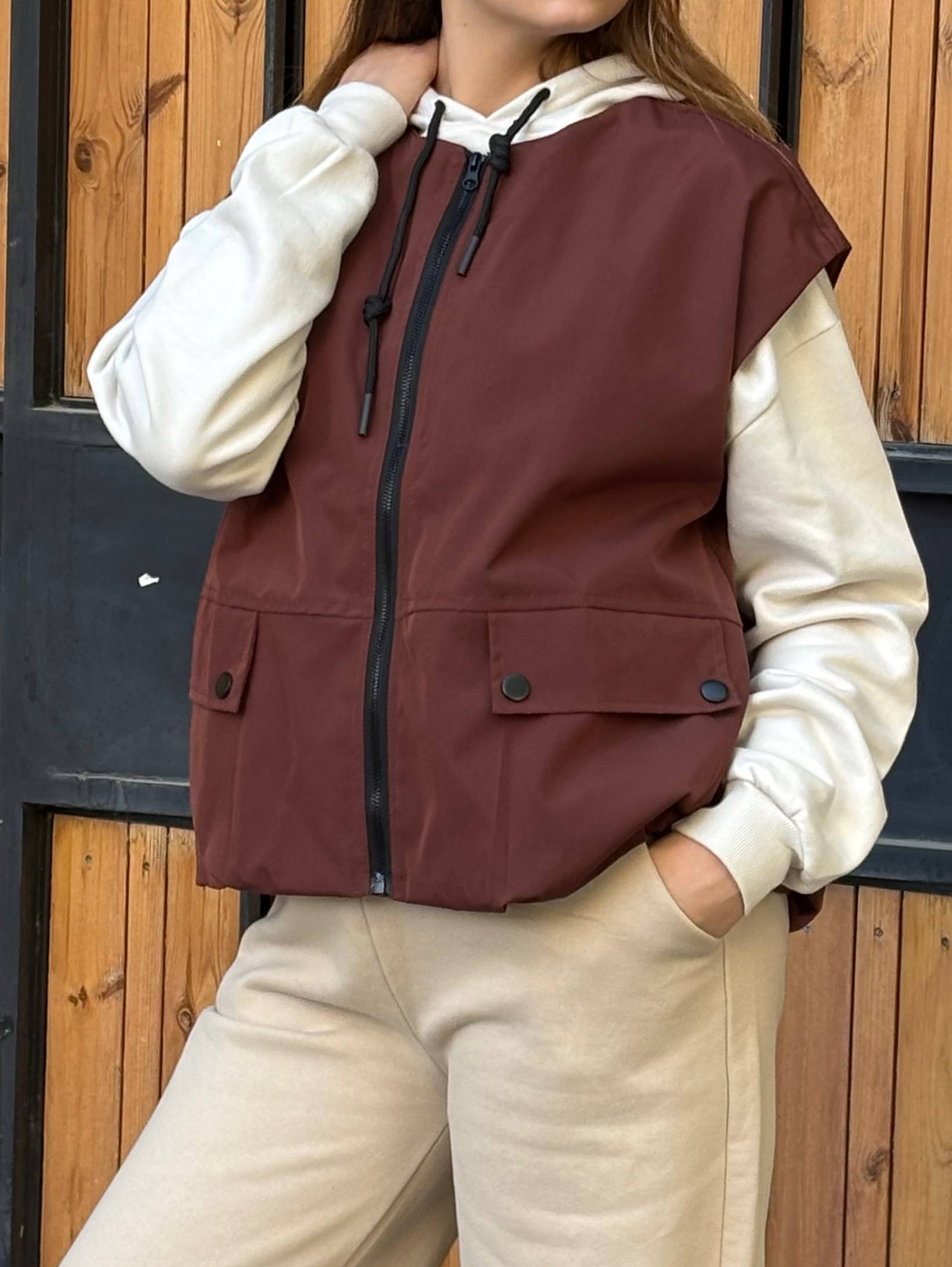 وست و جلیقه کتان زارا دخترانه