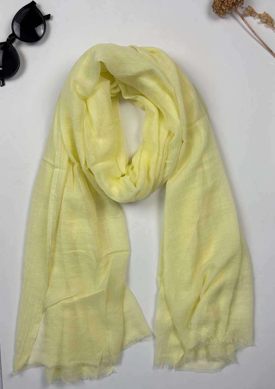 شال نخی گیاهی ساده زنانه