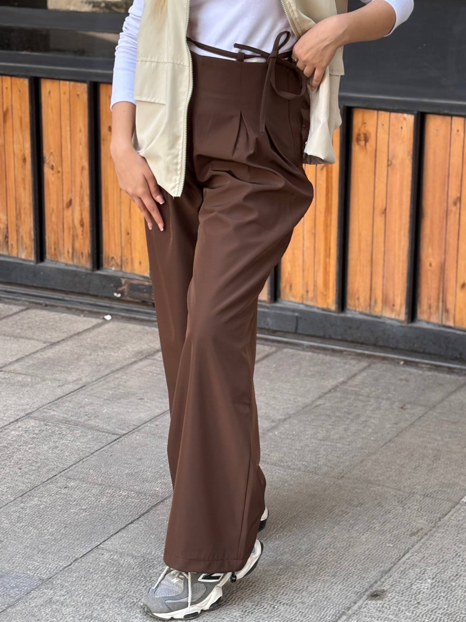 شلوار بگ سانتانا (بارونی) بندی زنانه