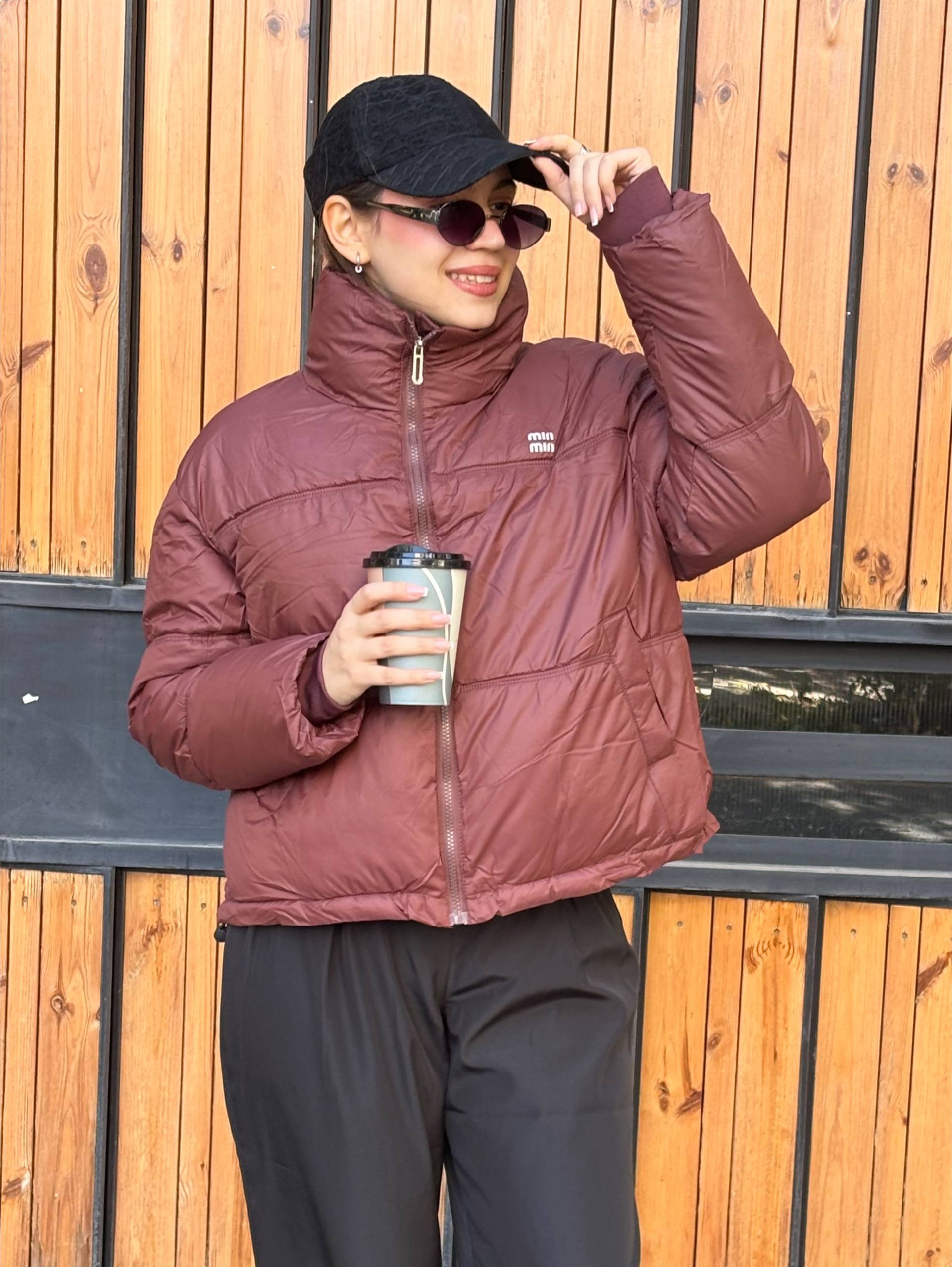 کاپشن پشم و شیشه میو میو دخترانه