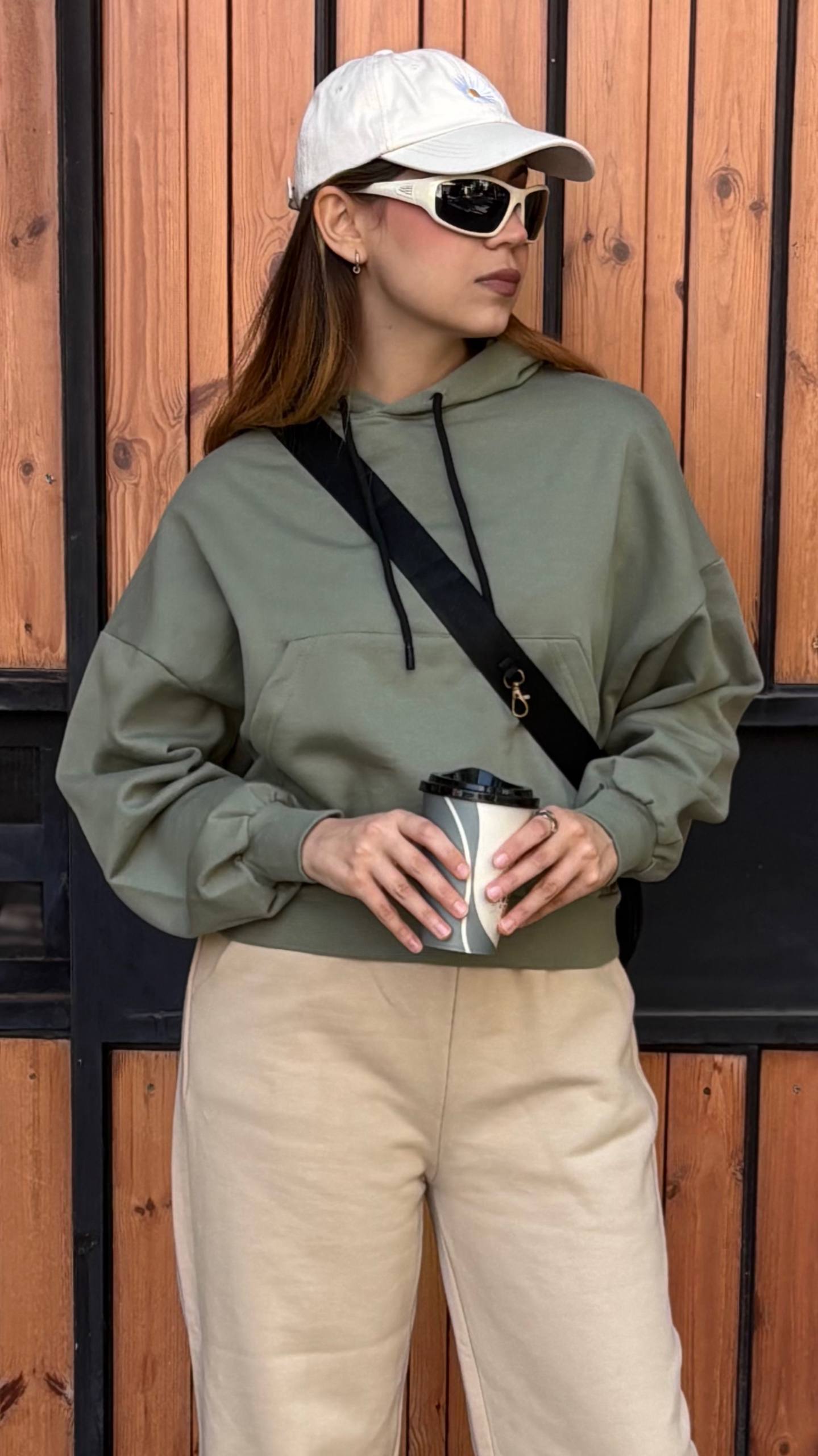 کراپ هودی پنبه‌ تو‌کرک دخترانه